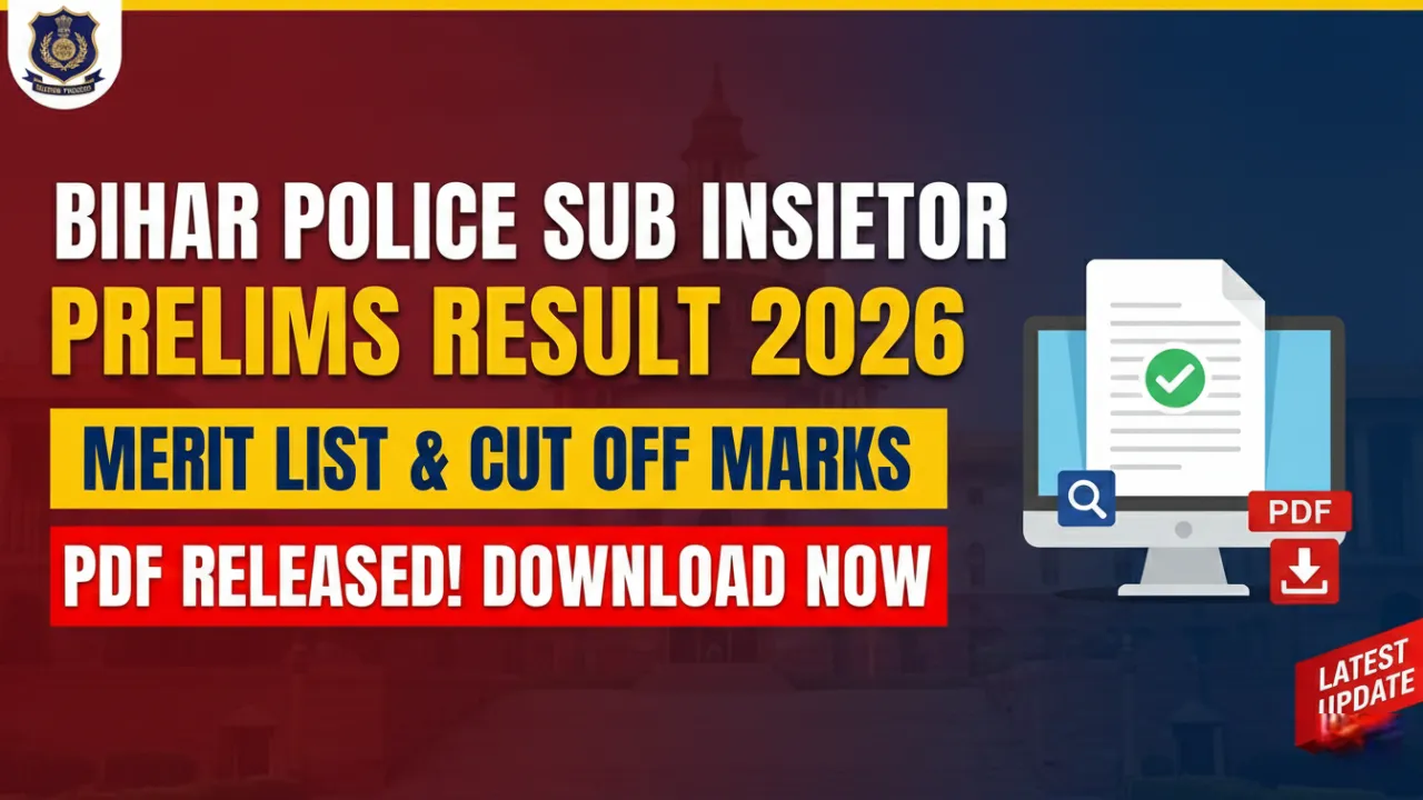 BPSSC Bihar Police SI Result 2026 Expected Soon: Check Prelims Merit List, Cut Off & Next Steps