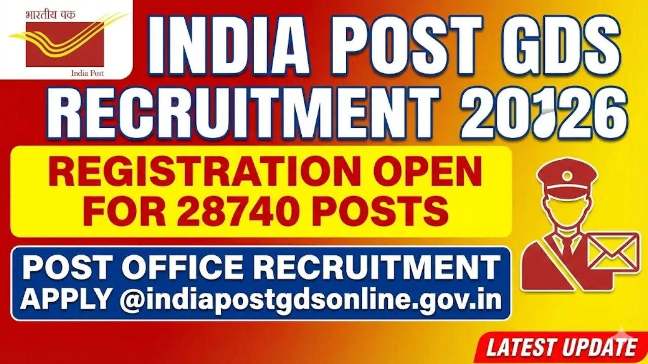 India Post GDS Online Registration 2026: Apply for 28,740 Vacancies, Check Merit List PDF Details