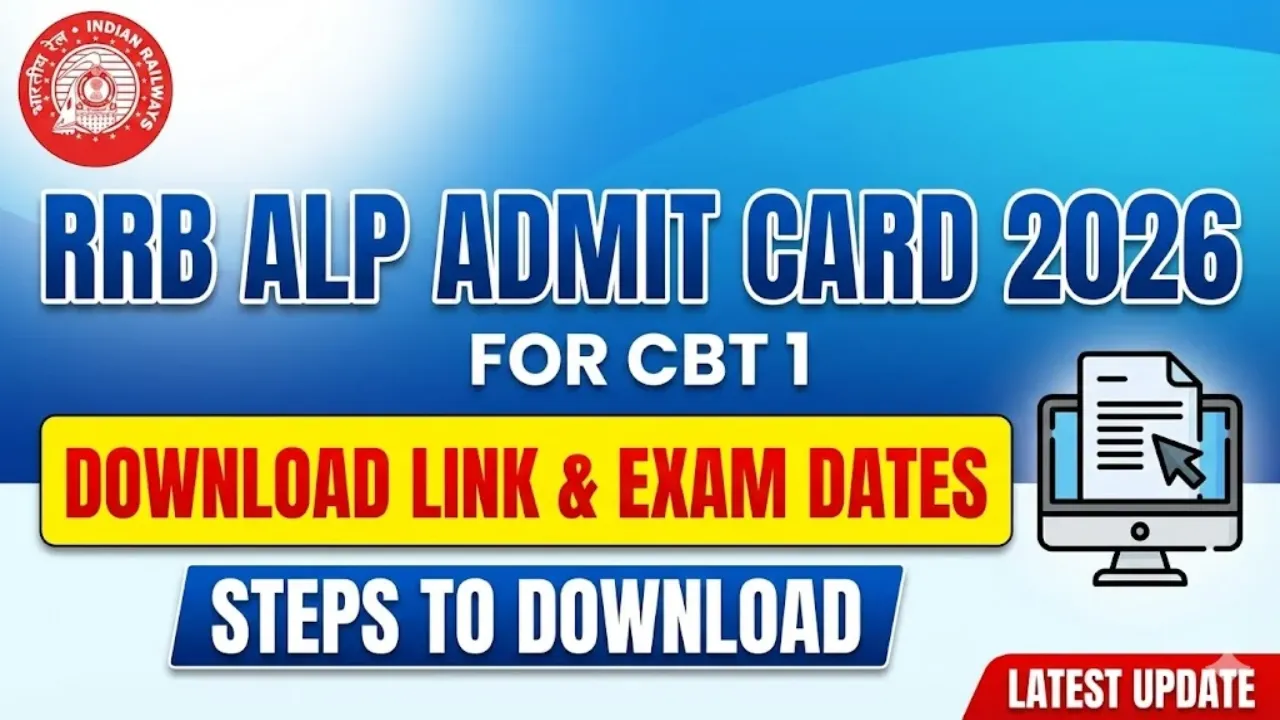 RRB ALP Admit Card 2026 Released for Assistant Loco Pilot (CEN 01/2025) CBT 1 Exam