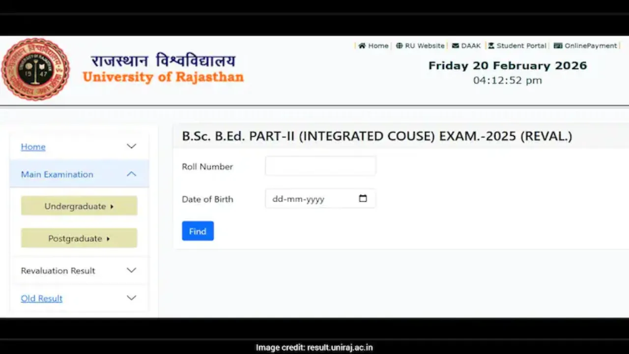 Rajasthan University Undergraduate & PG Exam Results 2026 Out – Check Direct Link